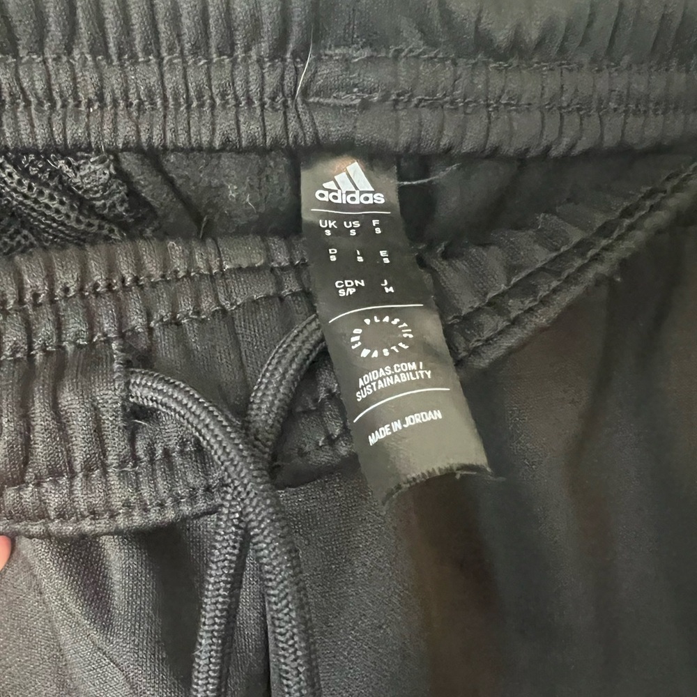 adidas Black Performance Joggers with White Logo - Picture 5 of 8